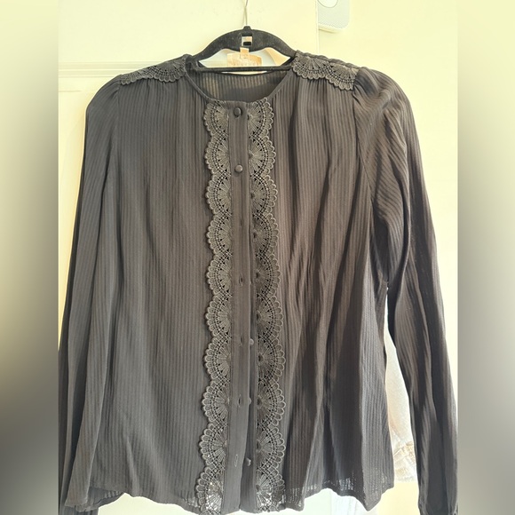 Sezane Karina Blouse in Black Size 38 - Picture 2 of 4